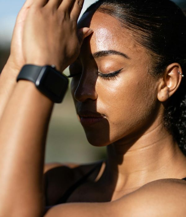 Woman in a calm yoga pose, embodying inner harmony and balance.